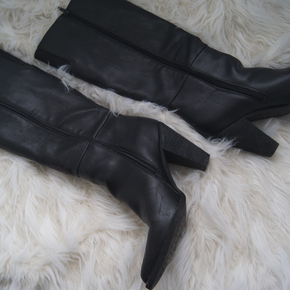 ZODIAC Women's Black Tall Heeled Boots Size 9 Dion Knee High - Picture 9 of 11